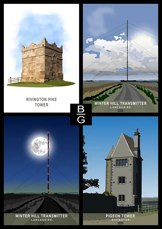 A collection of digital graphics created by Chorley-based artist and photographer Ian